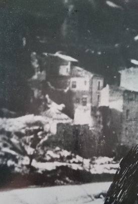 Antrodoco, ruderi a via Nazionale, dopo i bombardamenti del 13 giugno 1944